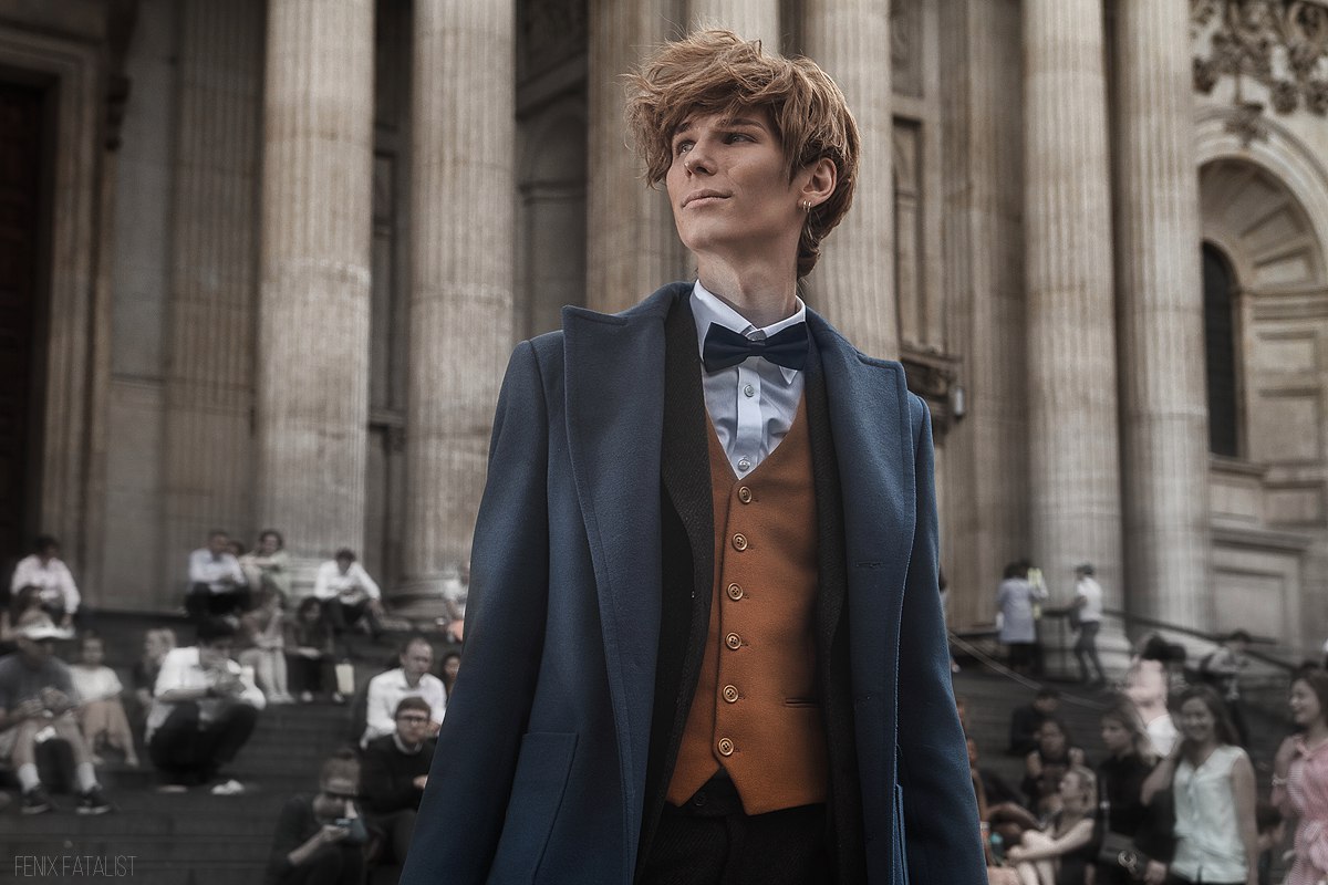 Newt Scamander - Косплей, Гарри Поттер, Фантастические твари, Лондон, Длиннопост, Фантастические твари и где они обитают