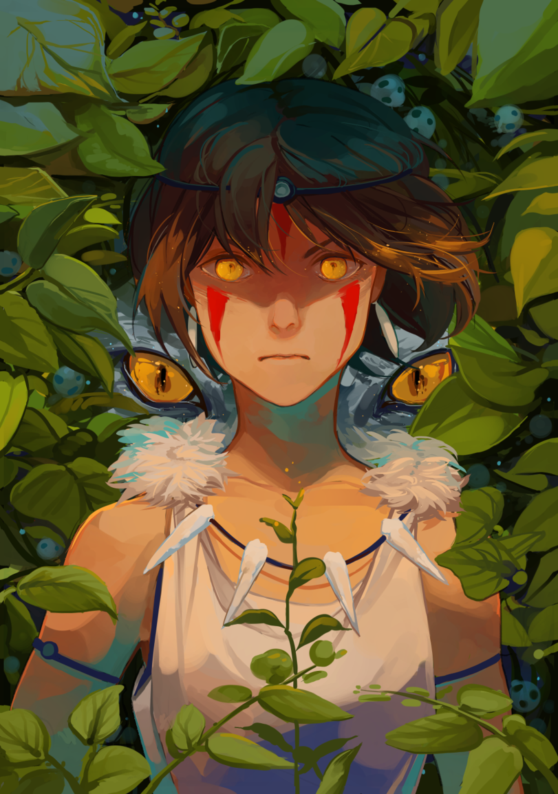 Mononoke hime - Anime art, Anime, Princess mononoke, 