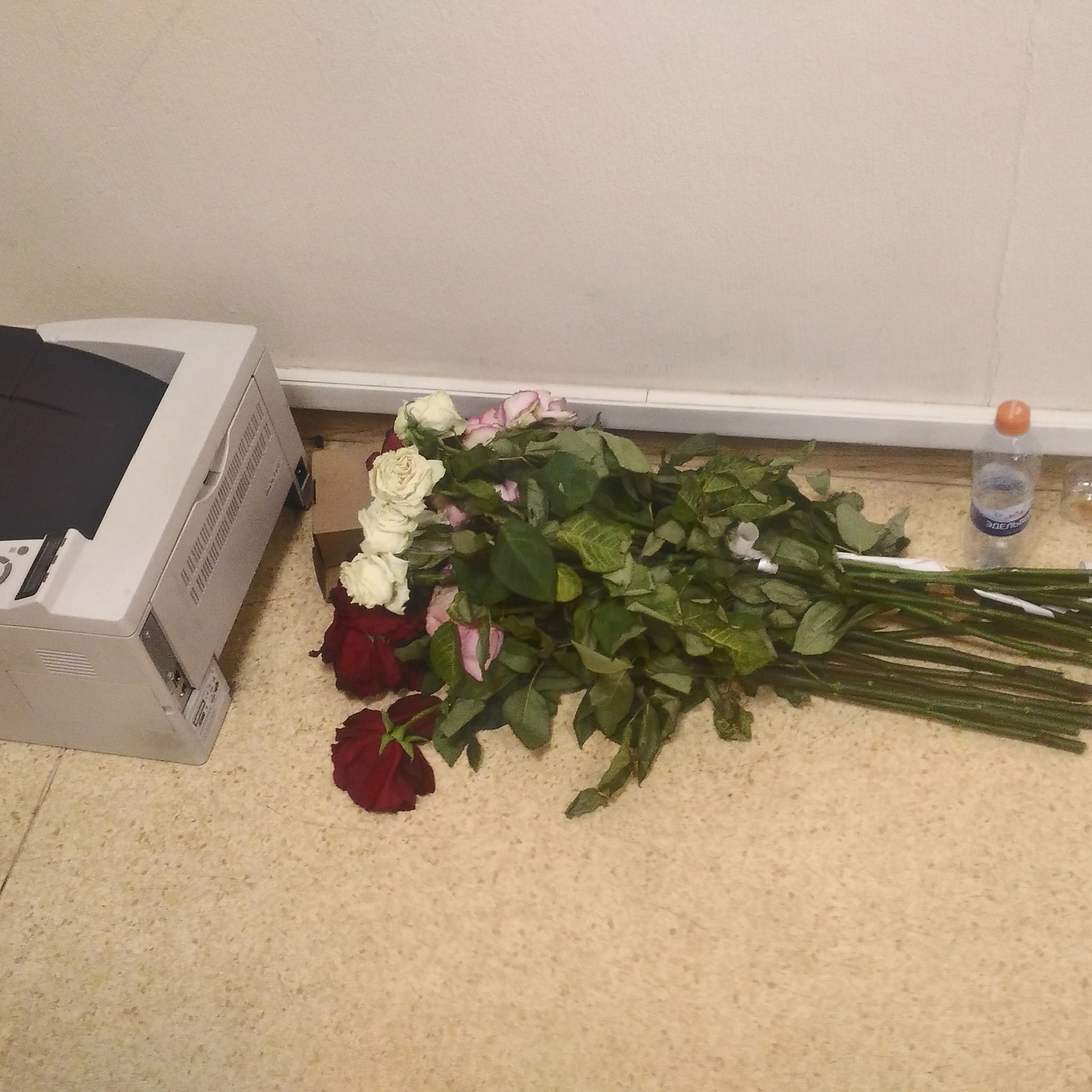 I didn’t have time to send the printer for repair, as they already laid flowers - My, a printer, Admin, Work