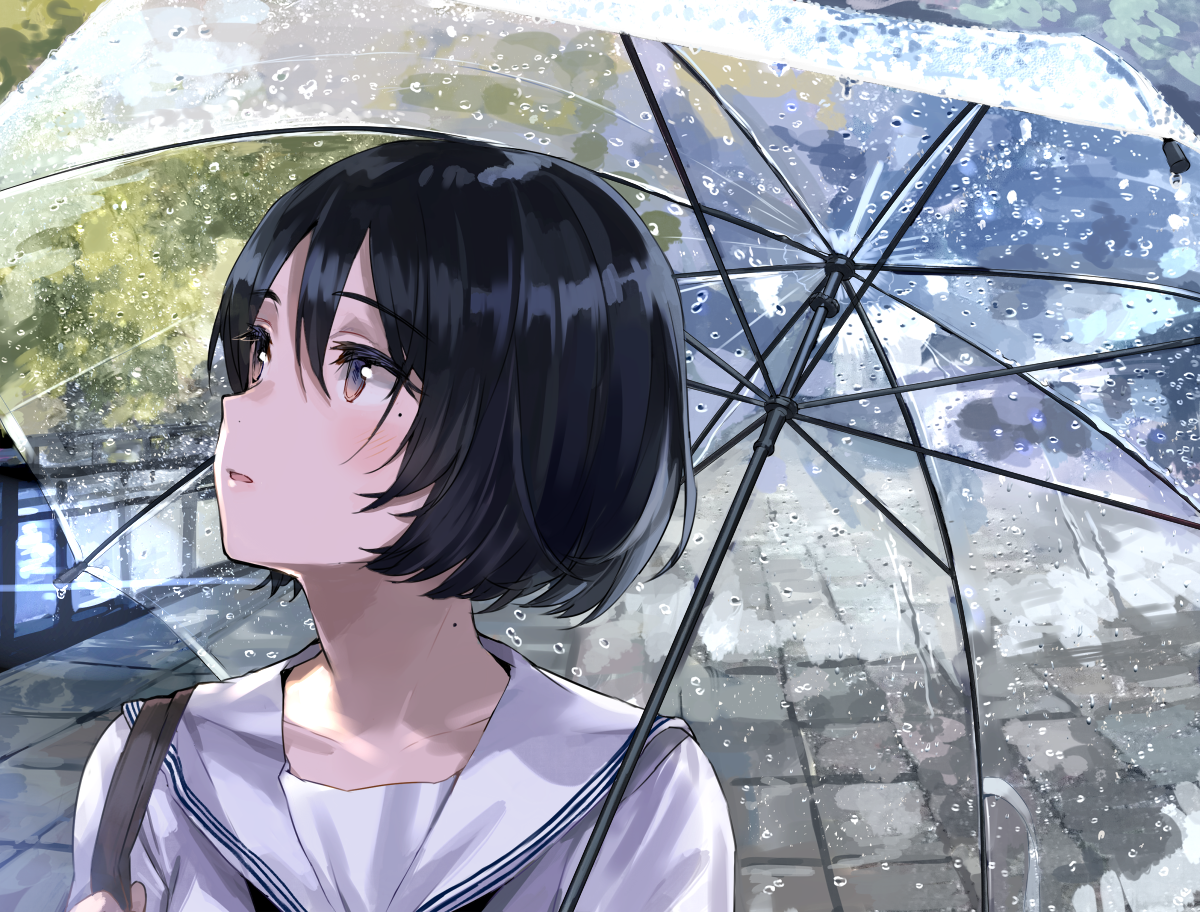 Rainy day - Anime art, Anime, Anime original