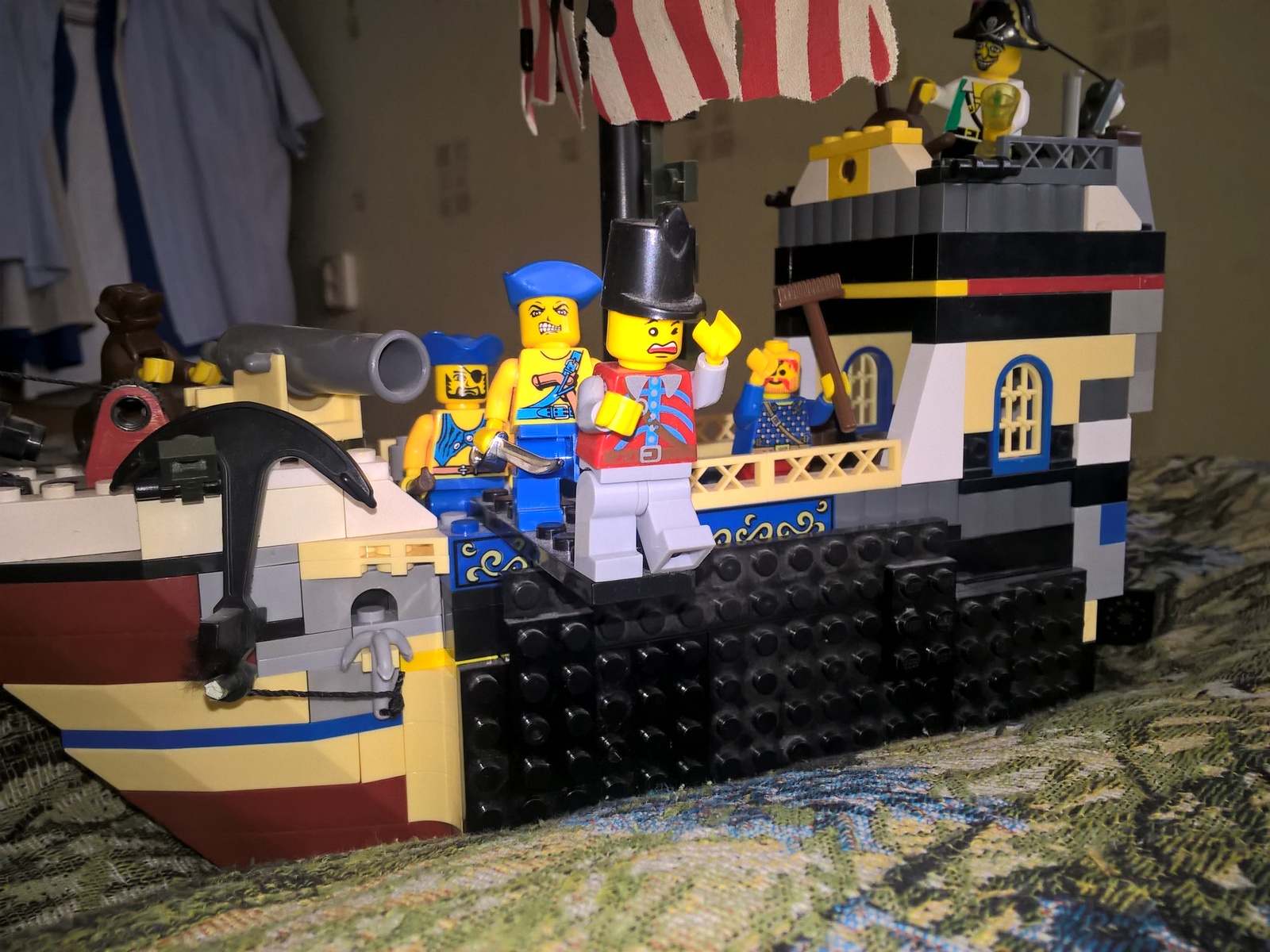 Pirate ship from pirate building materials (Brick) - My, Lego, , Homemade, Longpost, Pirates