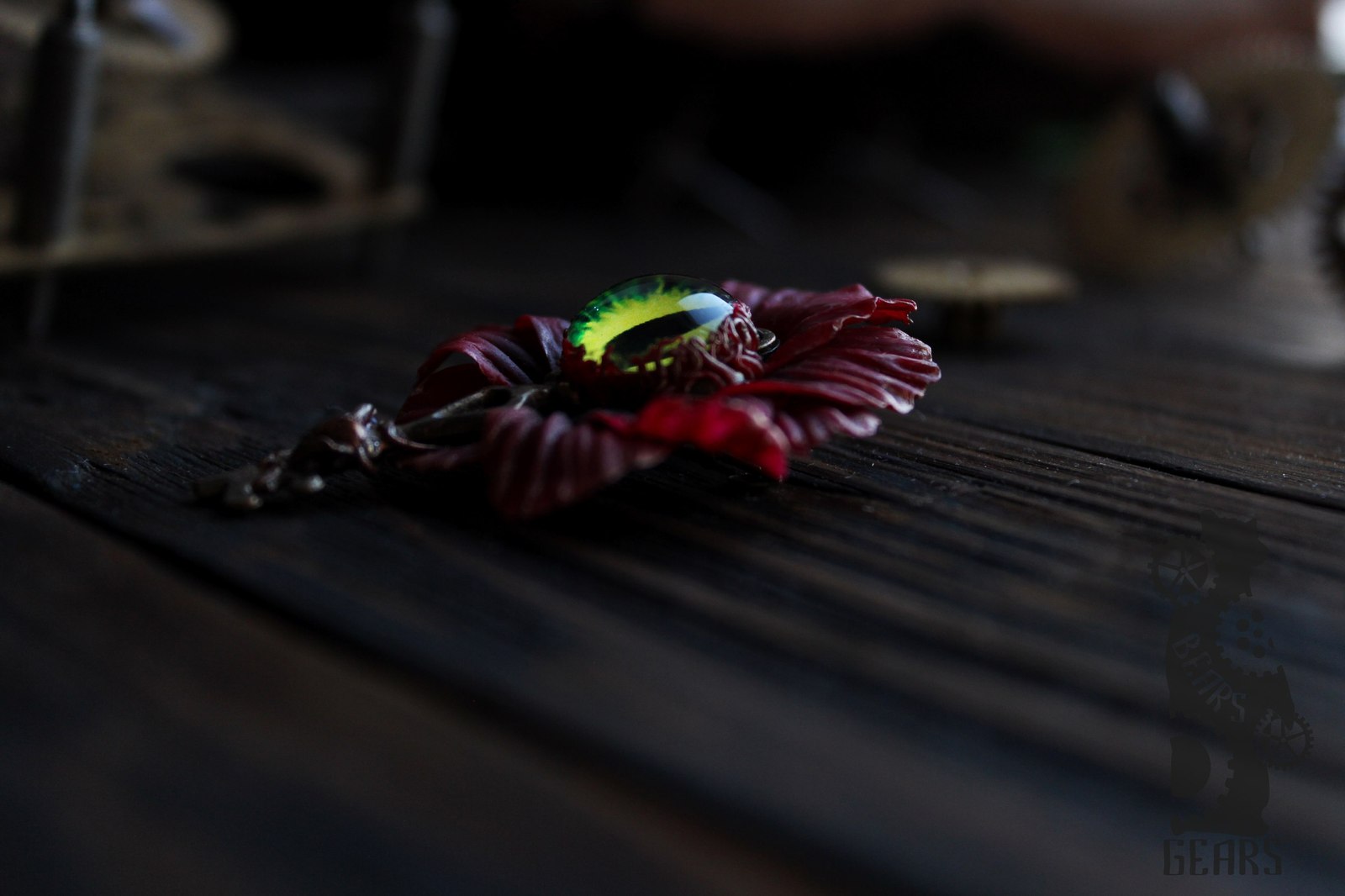 Eye-colored brooch - My, Polymer clay, Handmade, Needlework without process, Flowers, Brooch, Longpost