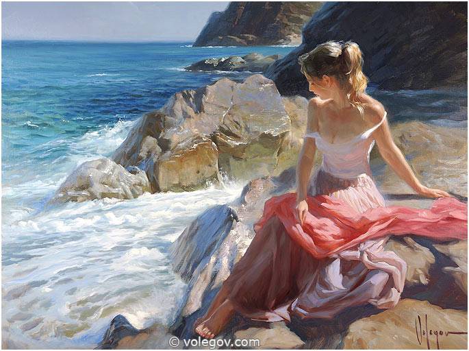 Vladimir Volegov - Art, Painting, Artist, Longpost, Art, Vladimir Volegov, Beautiful girl