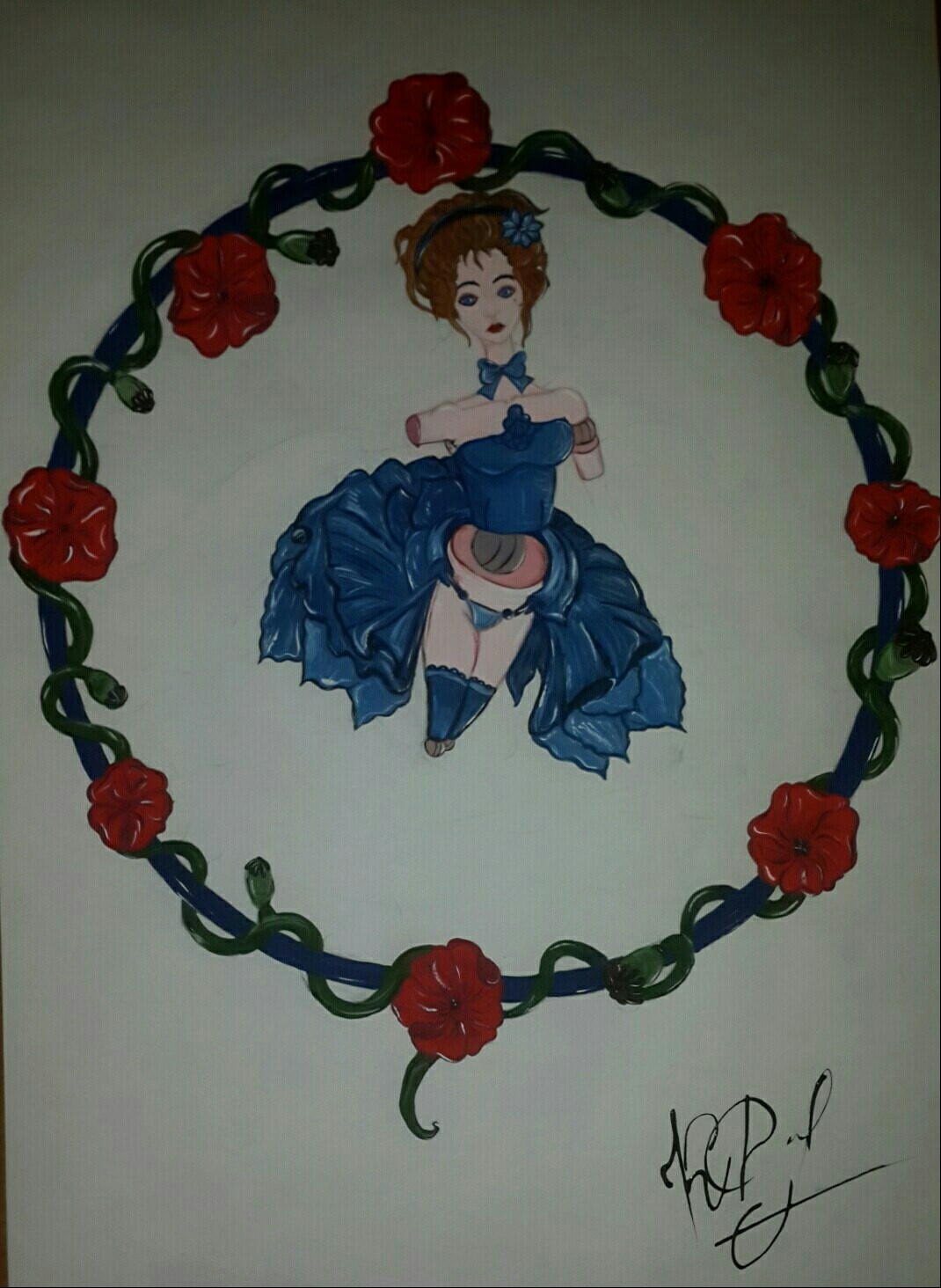 Doll drawing. - My, Paints, Doll