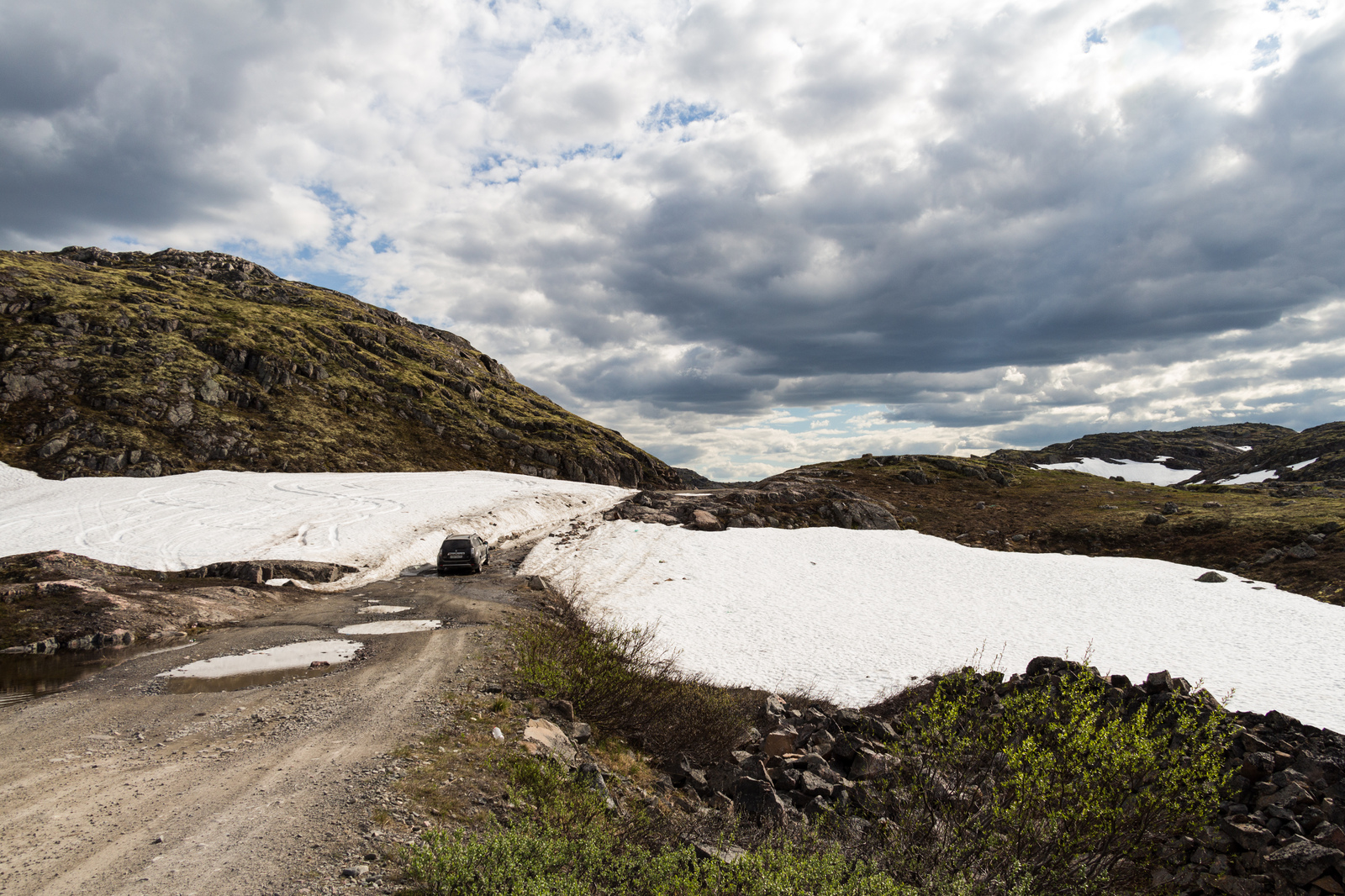 Peninsula Middle. - My, The photo, Peninsula Middle, Waterfall, Road, Canon 650d, 18-135, Longpost