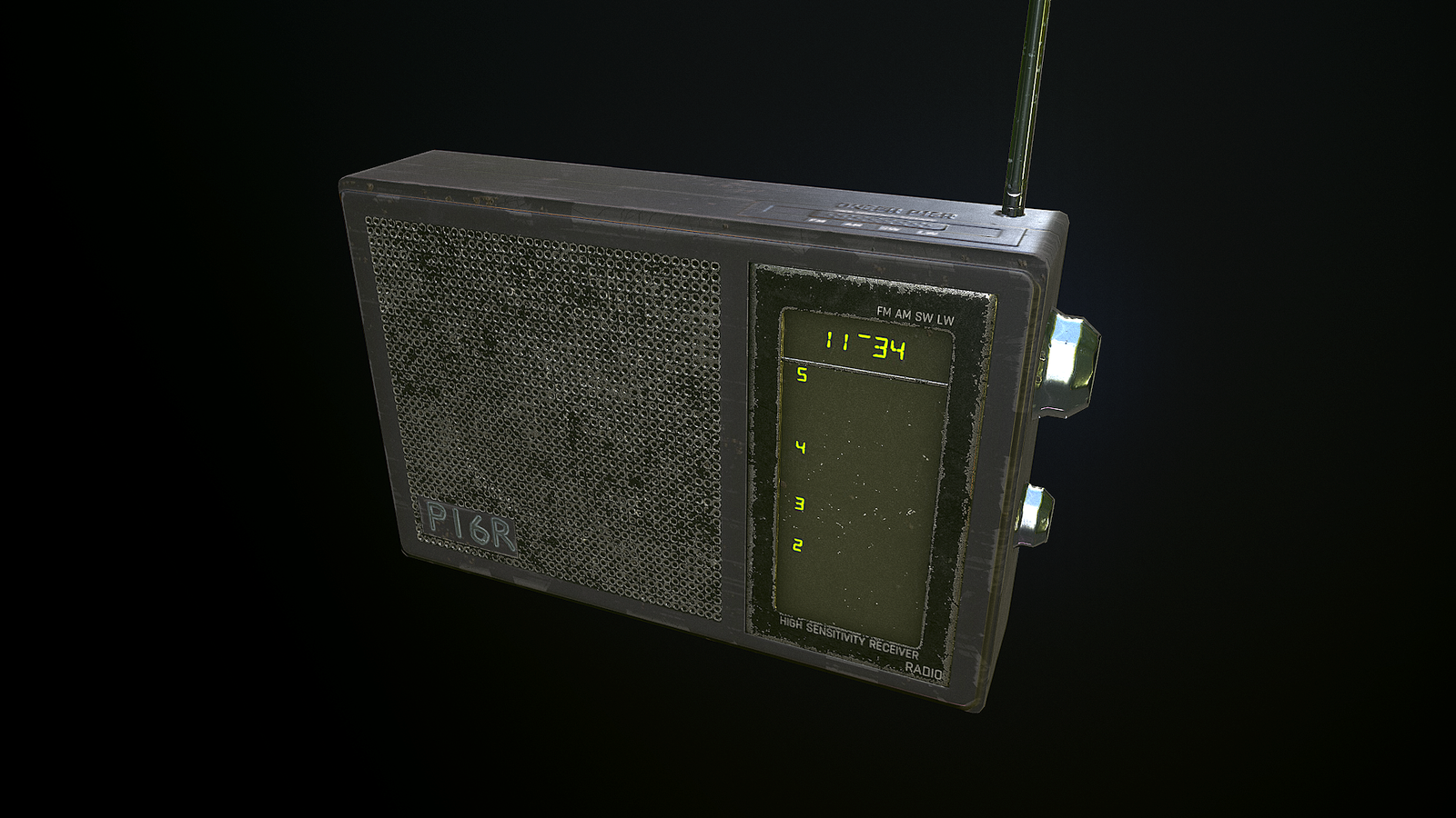 Some kind of radio - My, Computer graphics, Blender, Props, Longpost