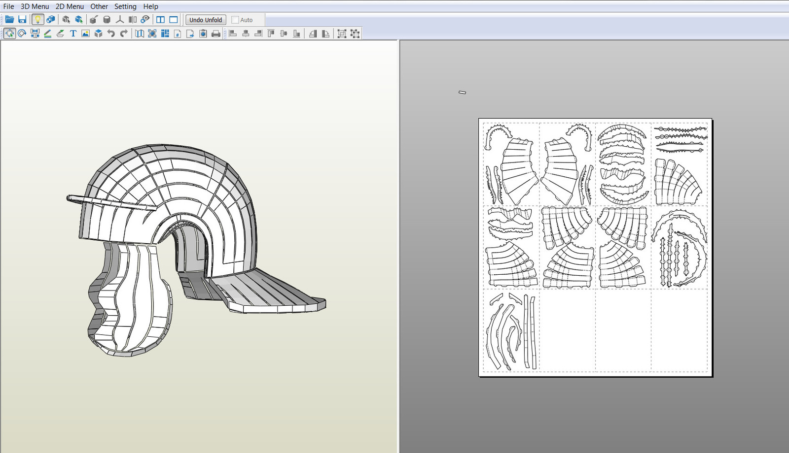 Pepakura:Imperial Roman Helmet - Моё, Pepakura, Паперкрафтинг, Паперкрафтер, Papercraft, Косплей, Ручная работа, Длиннопост