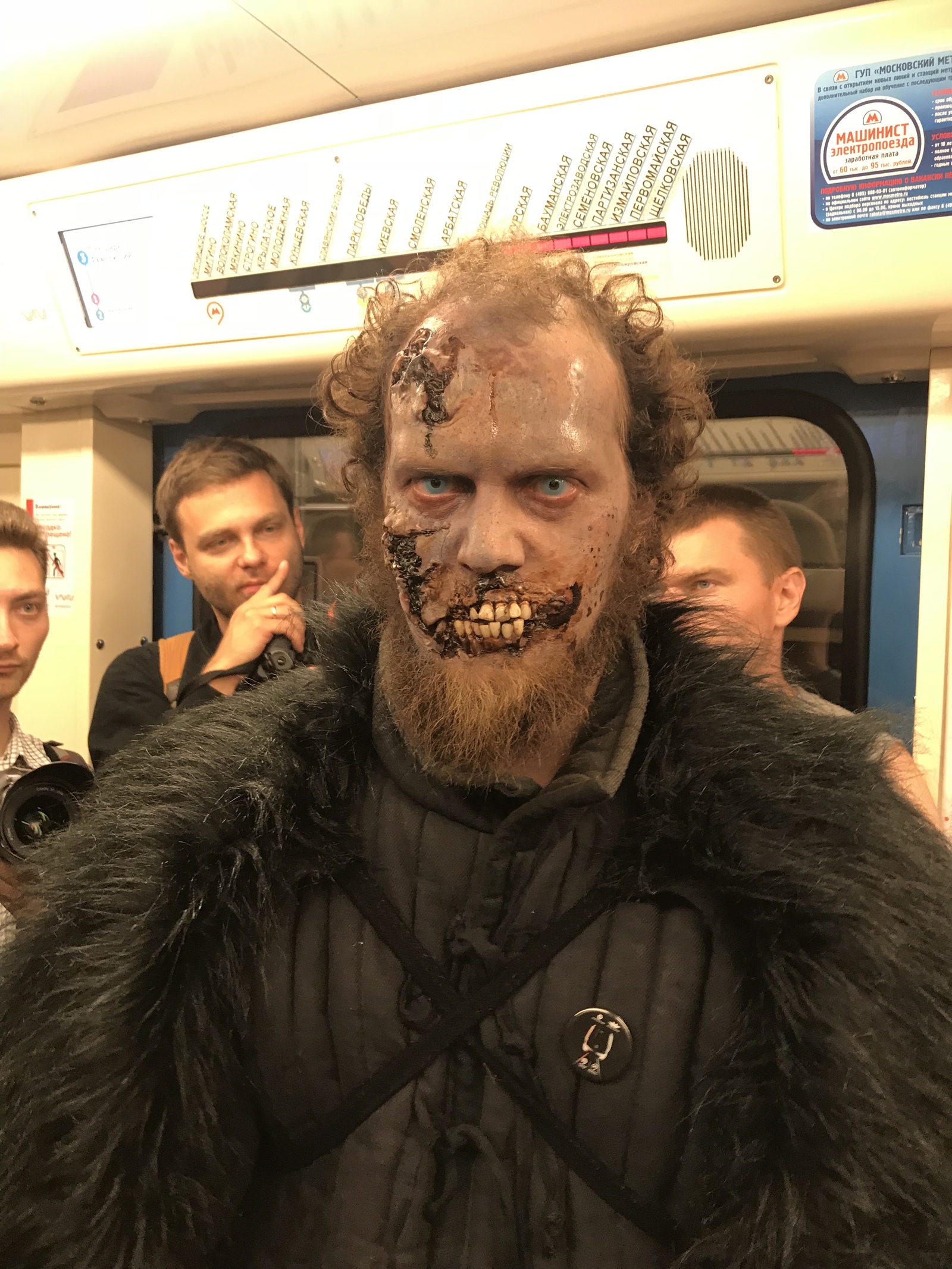 The winter is coming - My, Game of Thrones, White walkers, Metro, Longpost