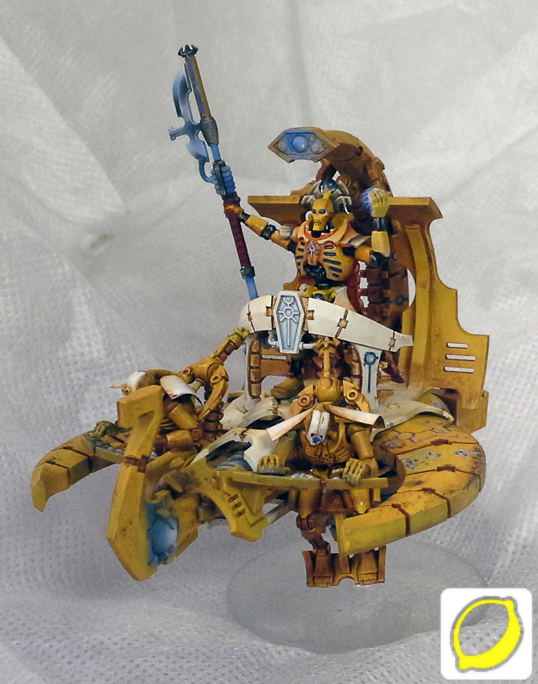 Necron Overlord - My, Wh miniatures, Necrons, Necron Overlod, Miniature, Painting miniatures, Modeling, Longpost