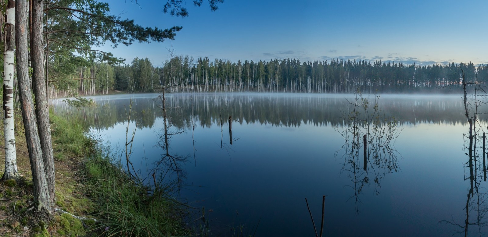 Lakes Lebedinsky and Izyary - My, Chuvashia, Zavolzhye, Summer, Night, Forest, Landscape, Starry sky, Longpost