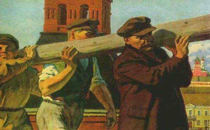 Чиновники выбрали ветку не по размеру Москва, Политика, Сергей Собянин, Чиновники, Субботник, Ветка, Ленин, Фотография