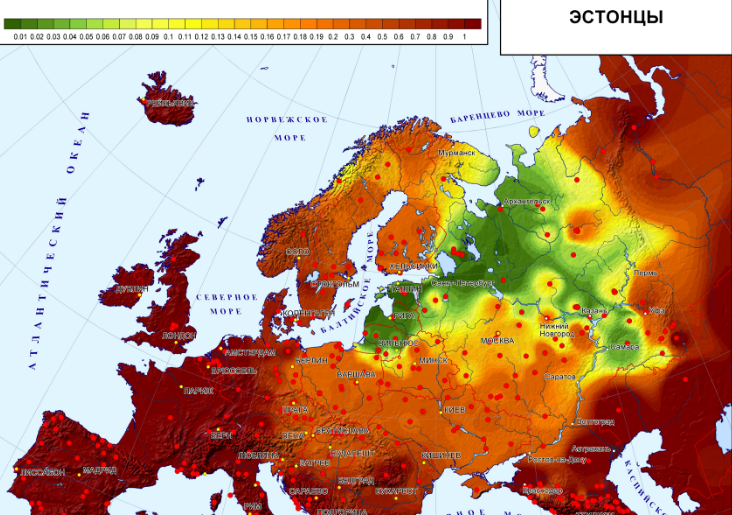 Gene pool of the peoples of North-Eastern Europe. - Genetics, People, Finns, Karelians, Latvians, Estonians, Lithuanians, Komi, Longpost