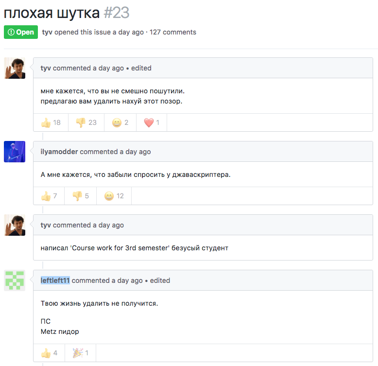 Что случилось с PIDOR? - Моё, Программист, Форум, Программирование, Github, Комментарии, Оскорбление, Длиннопост