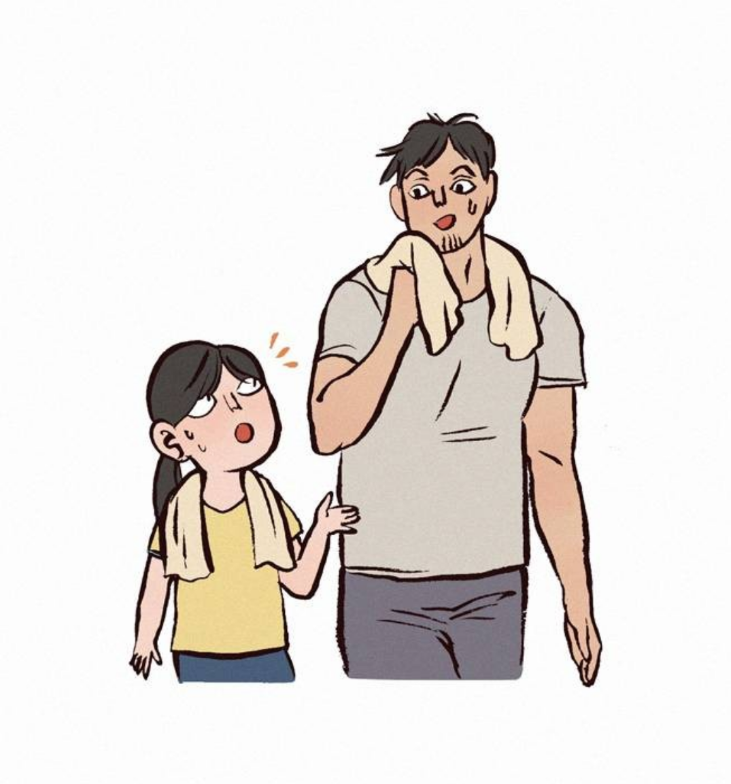 Pair yoga - My, Comics, Translation, My giant nerd boyfriend, Yoga, Longpost