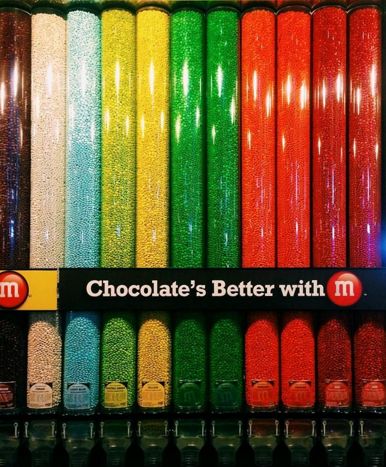 M&M's - сладкая радуга! - Моё, Сладости, Конфеты, Фотография, Нью-Йорк