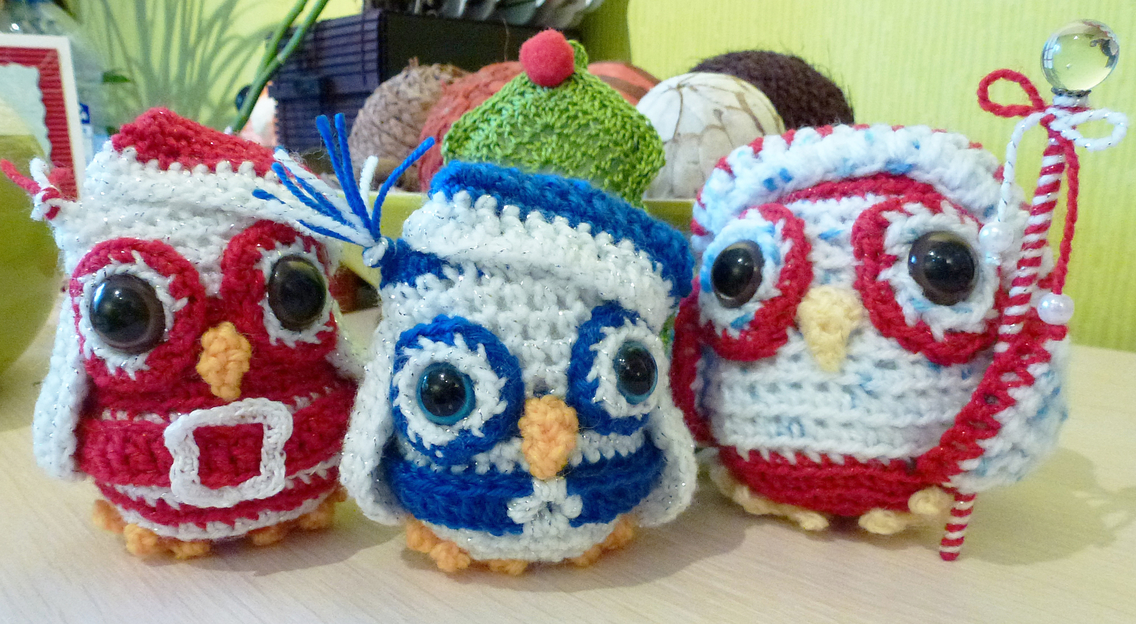 Owls amigurumi - My, Owl, , Amigurumi, Crochet, Needlework without process, Longpost