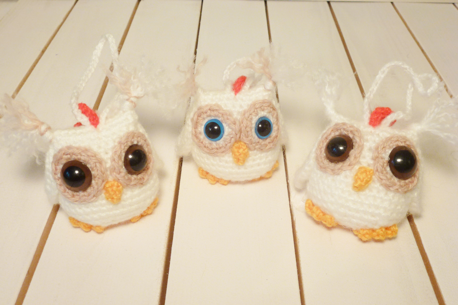 Owls amigurumi - My, Owl, , Amigurumi, Crochet, Needlework without process, Longpost