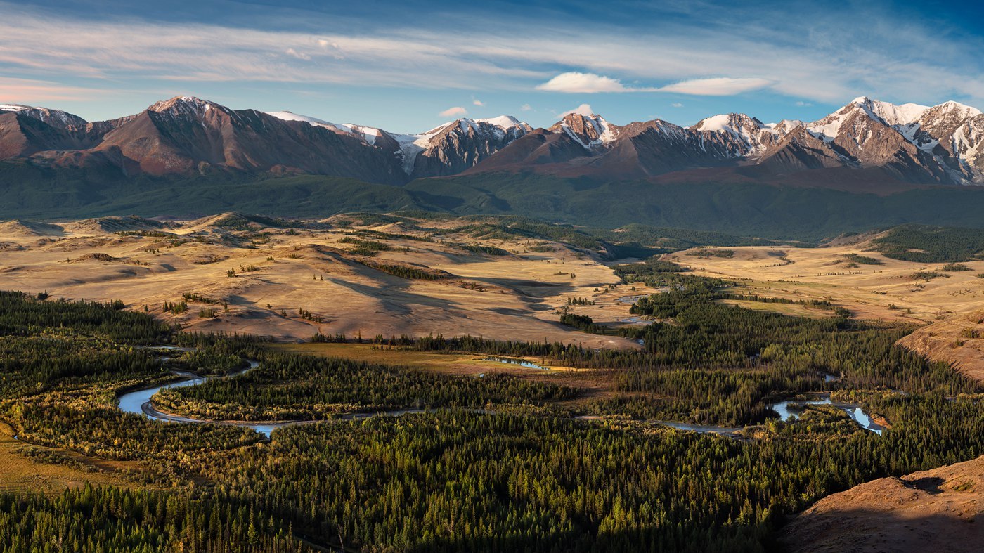 Autumn in the Kurai steppe - Altai, Autumn, Nature, Landscape, Gotta go, Russia, The mountains, Longpost, Altai Republic