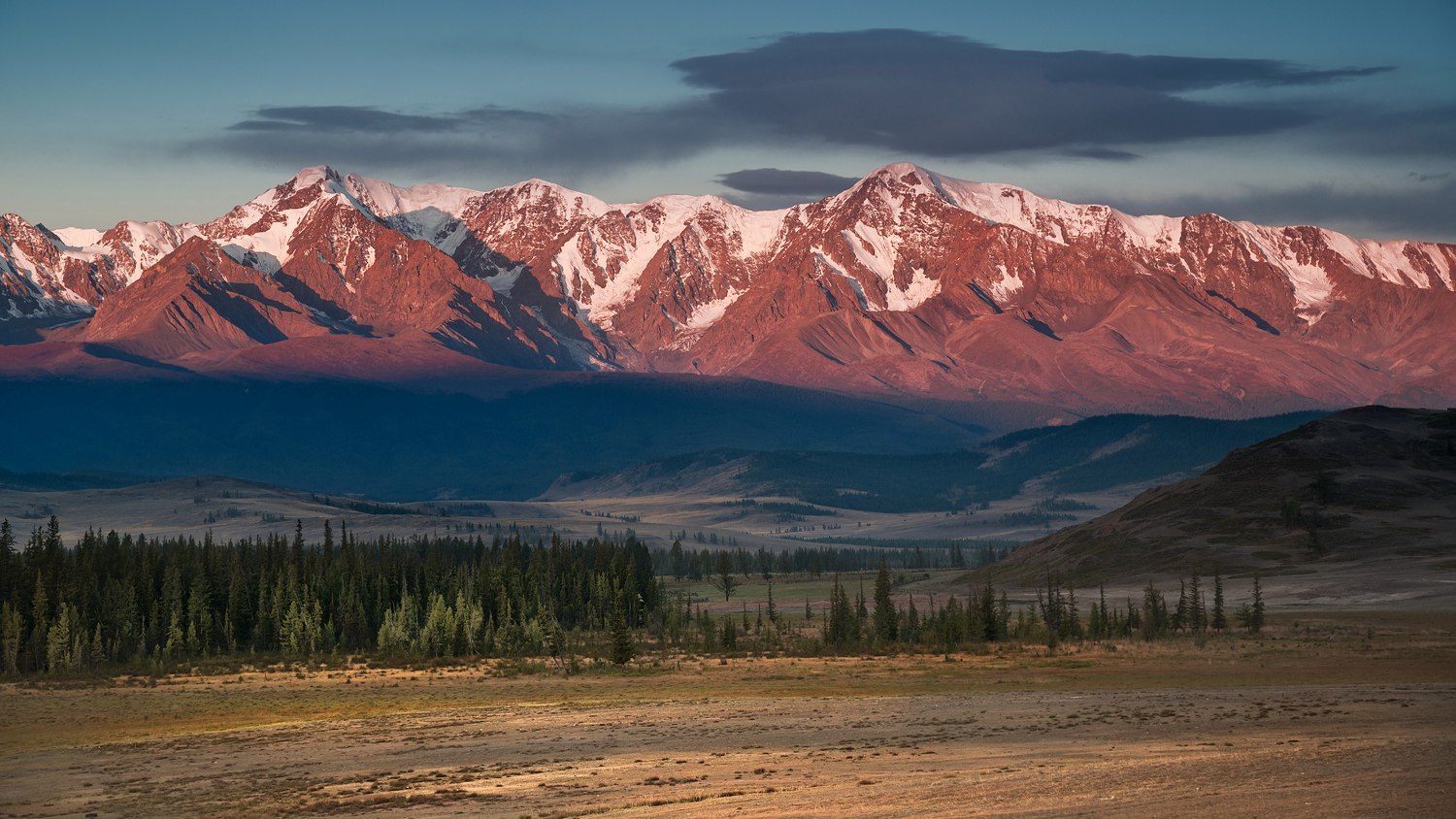 Autumn in the Kurai steppe - Altai, Autumn, Nature, Landscape, Gotta go, Russia, The mountains, Longpost, Altai Republic