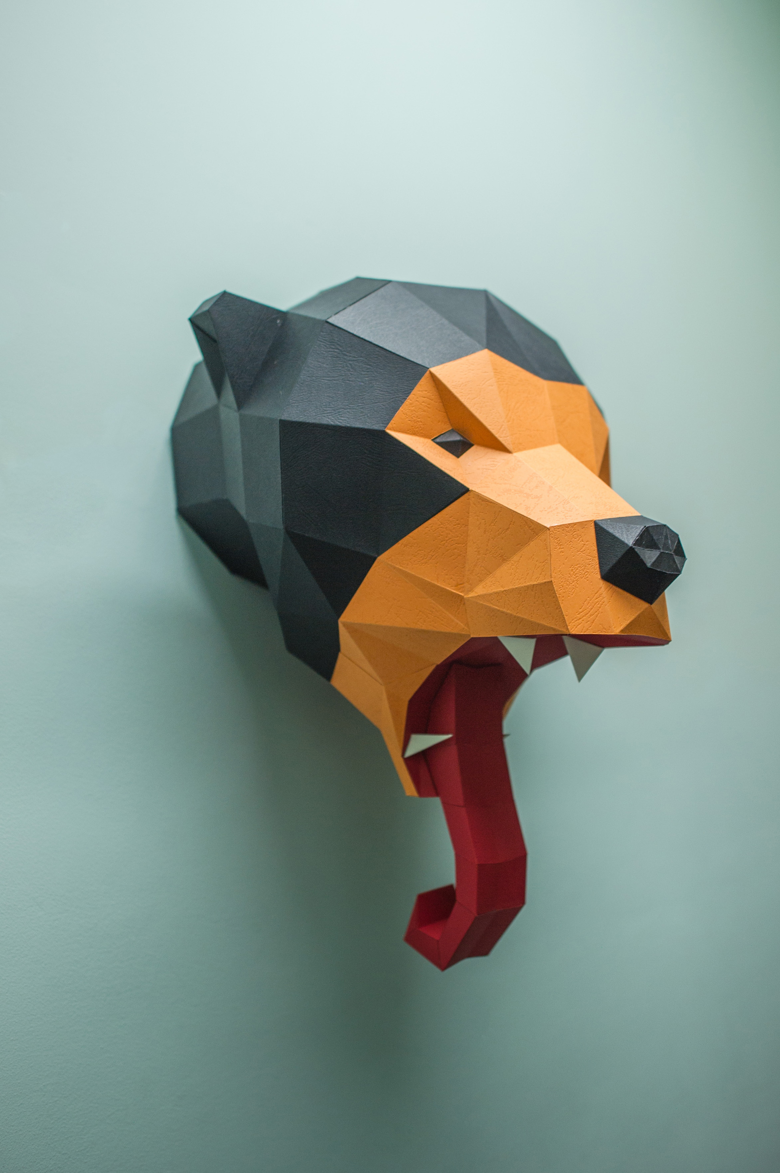 Paper figures, something new - My, Pepakura, Papercraft, Low poly, Handmade, Animals, Trophy, , Longpost