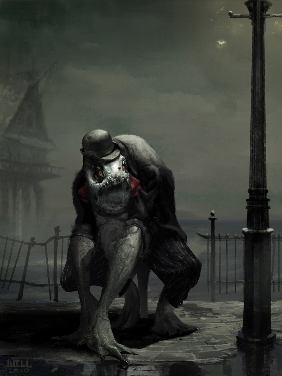 Welcome to Innsmouth - Art, Images, Howard Phillips Lovecraft, Morlocks, Shadow over Innsmouth, Lovecraft