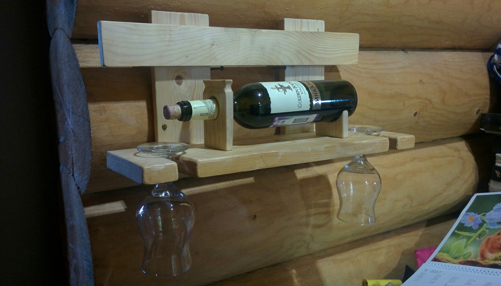 Shelf for wine! - My, Needlework without process, A shelf, Longpost