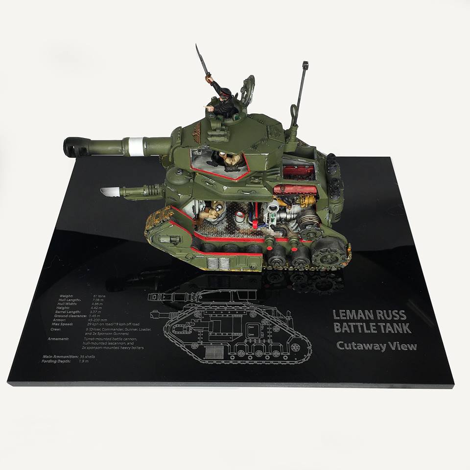 Leman Russ cutaway - Warhammer 40k, Wh miniatures, Leman Russ, Tanks, Incision, Longpost