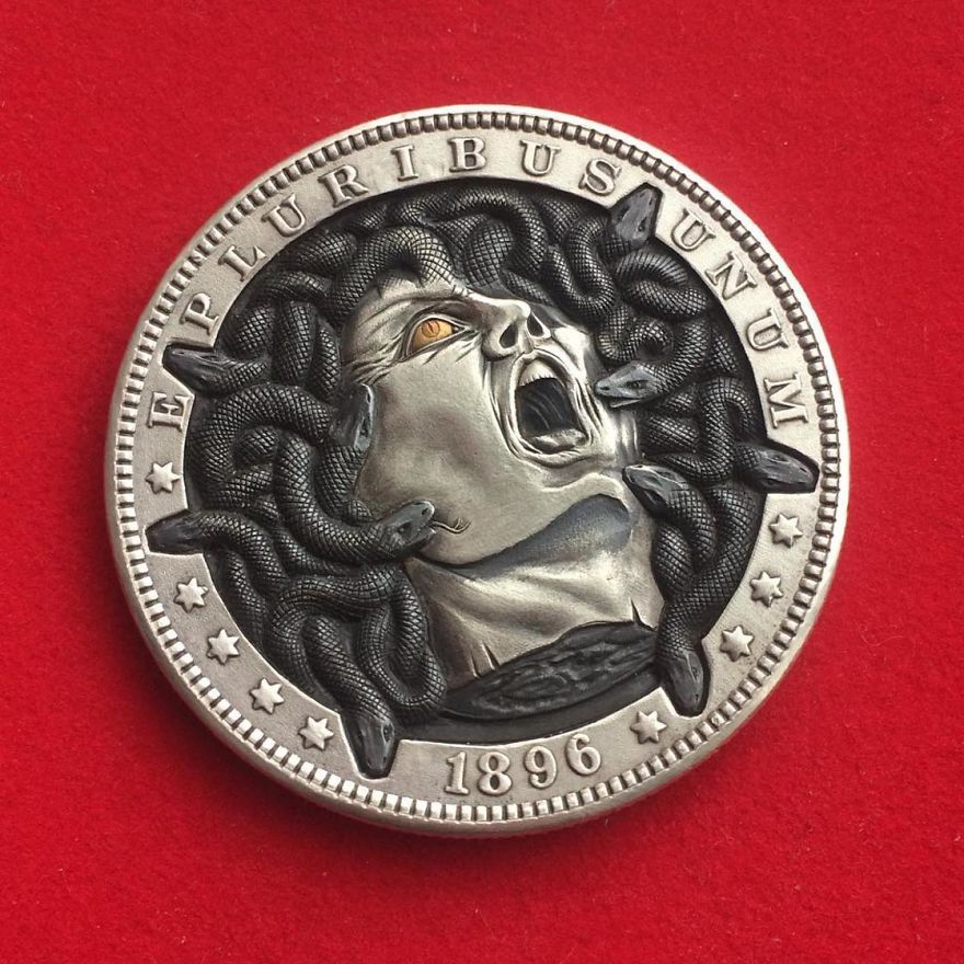 Gorgeous handmade coins - NSFW, Coin, Handmade, Engraving, Longpost