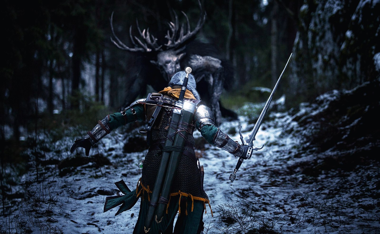 Geralt of Rivia. Imp hunt. - My, Witcher, Geralt of Rivia, Andrzej Sapkowski, Fantasy, CD Projekt, Cosplay, Russian cosplay, Longpost