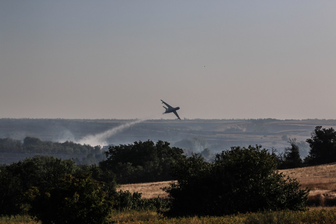 The largest natural fires in Volgograd - My, Ministry of Emergency Situations, Volgograd, Video, Longpost