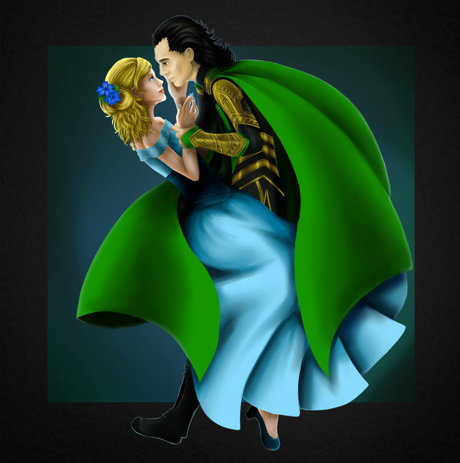 Loki - Marvel, Scandinavian mythology, Art, Fan art, My, Loki