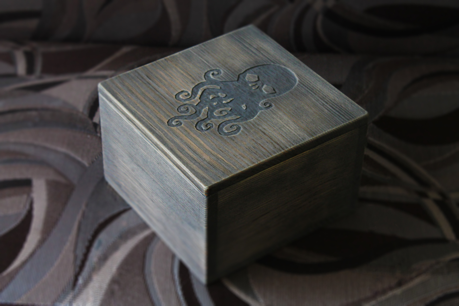 Casket of Cthulhu - My, Casket, Cthulhu, Demon, Lovecraft, Handmade