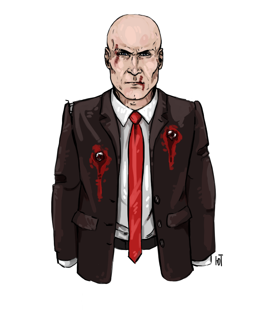 Agent 47 Art - My, Hitman, Agent 47, Art, , , Longpost, Tag