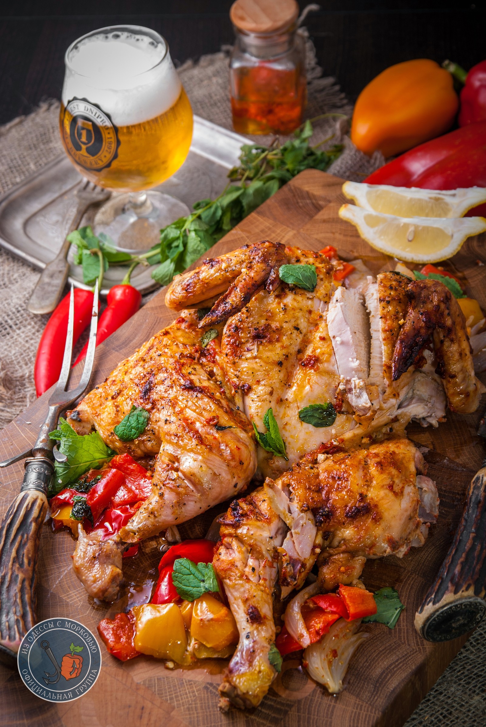 Chicken and harissa. Color and taste in one bottle! - My, Longpost, Cooking, Food, From Odessa with carrots, Recipe, Hen