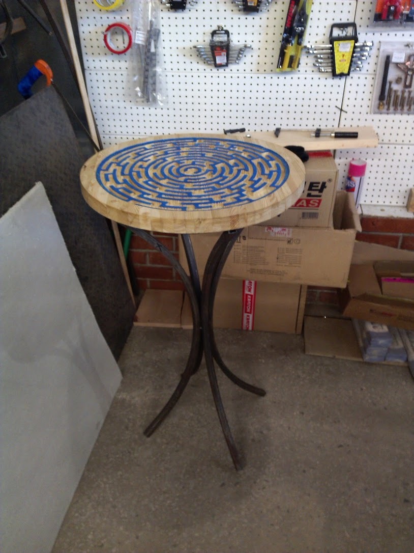 Table LABYRINTH - My, Phosphor, CNC, Cnc, Table, Video, Longpost