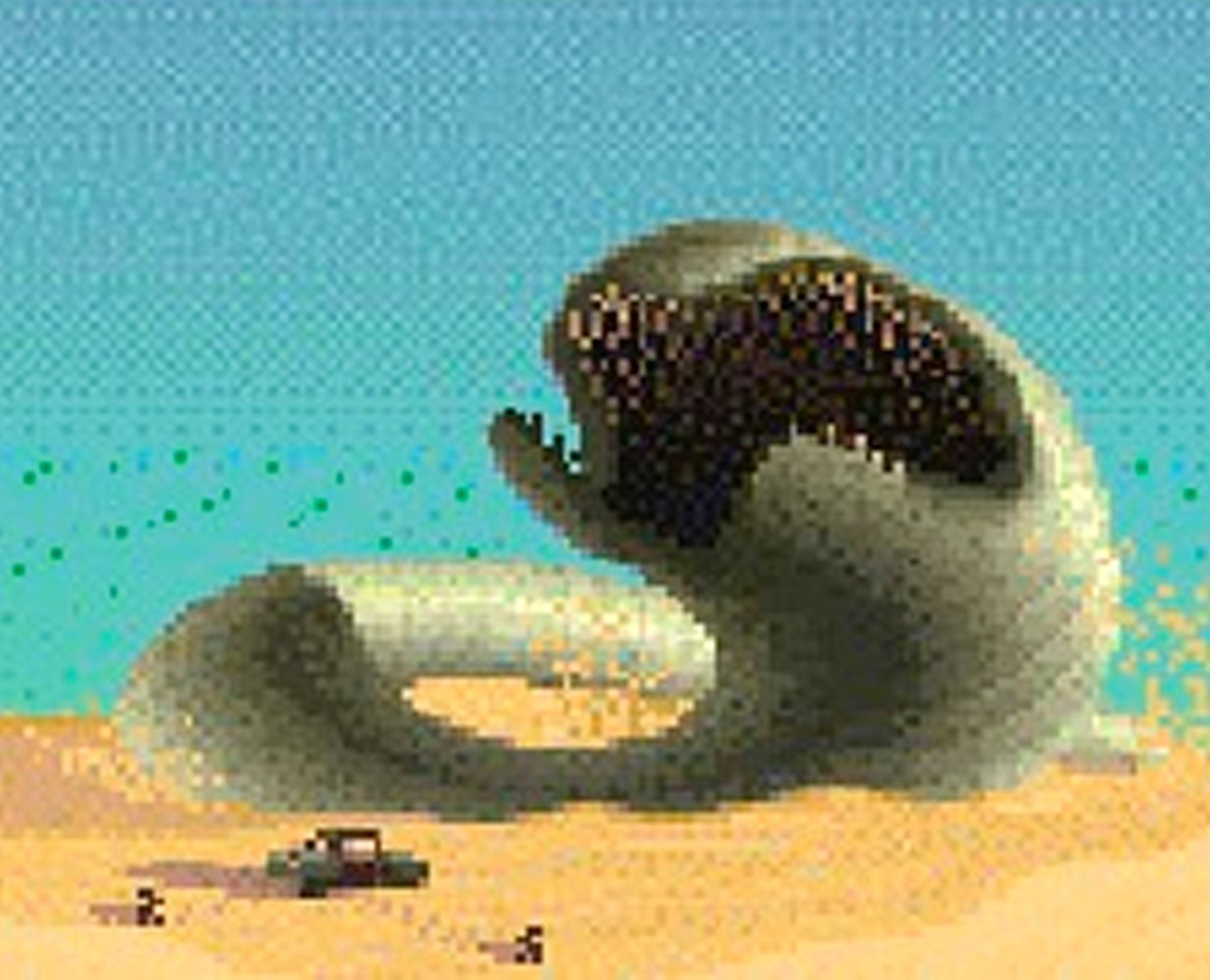 Накопали - Dune II: Battle for Arrakis, Рыбалка, Червь, Длиннопост, Старые игры и мемы