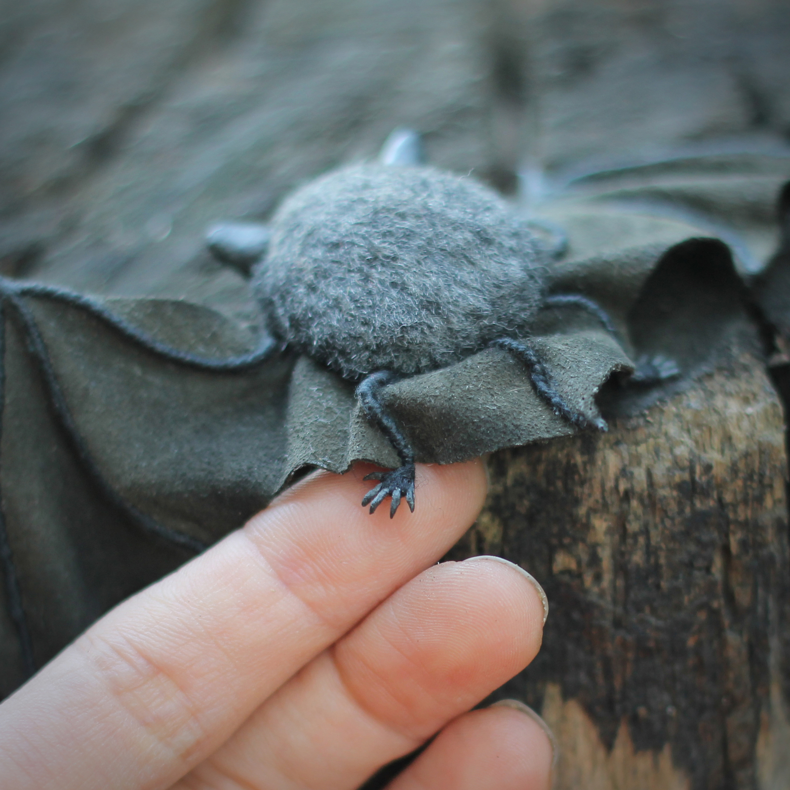 Bat - My, Toys, Bat, Needlework without process, Handmade, Handmade, , Longpost