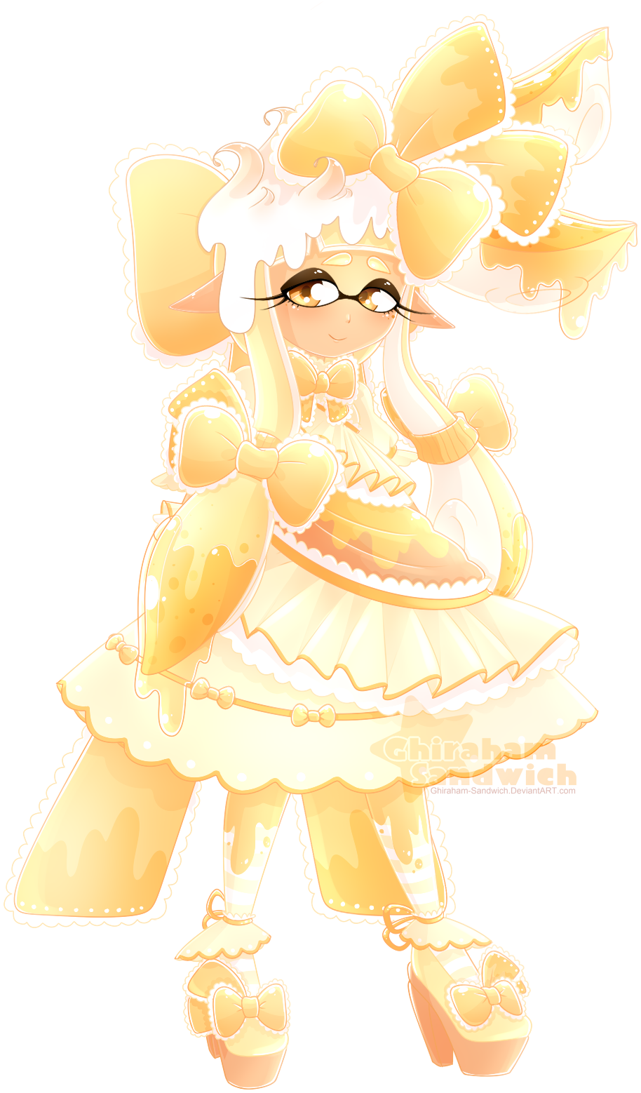 Lemon Meringue - Splatoon, Woomy, Inklings, , Art