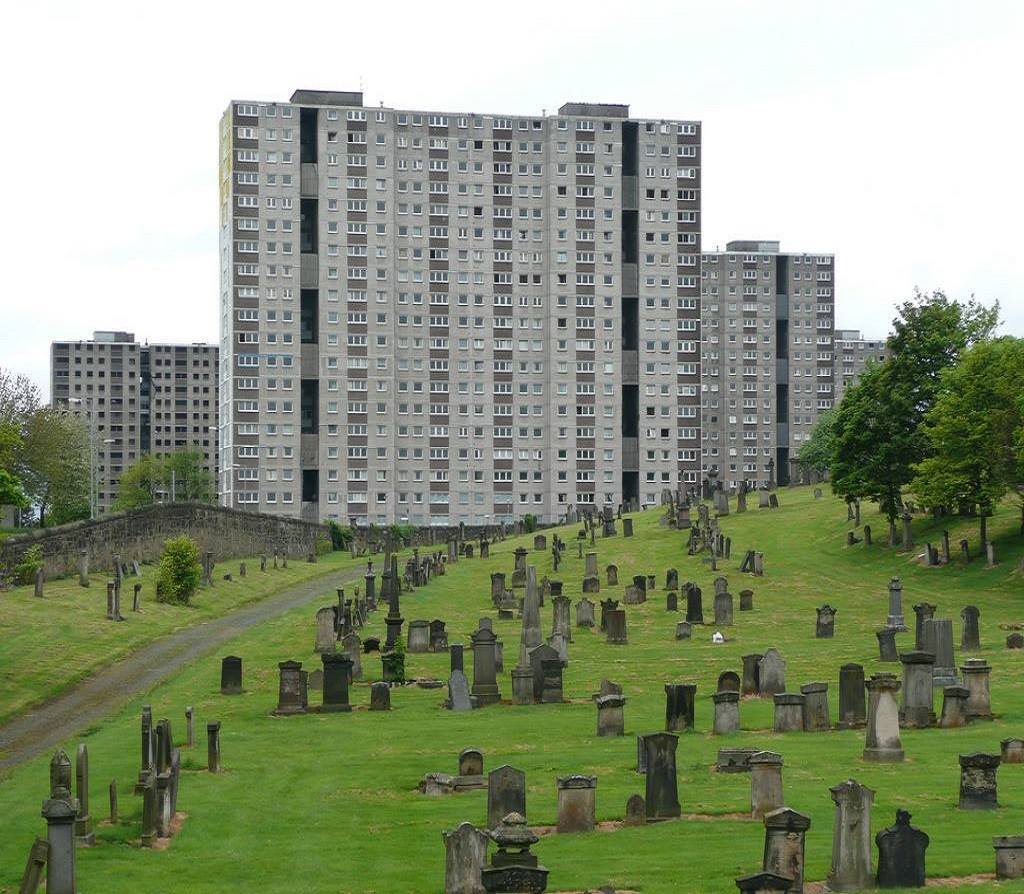 sleeping area - Glasgow, Cemetery