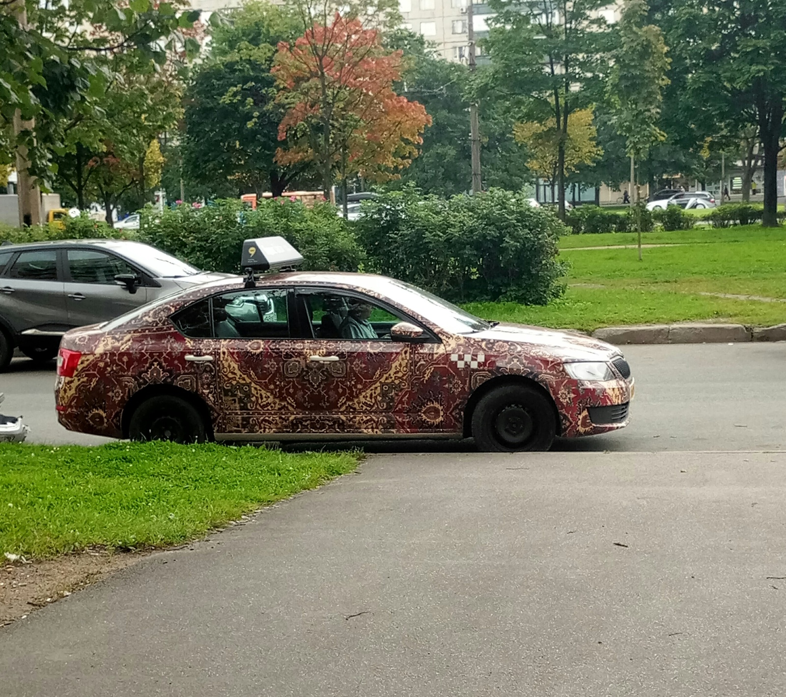 Carpetmobile :) - My, Saint Petersburg, Taxi, Magic carpet, Carpet