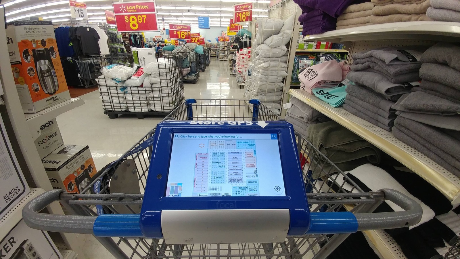 Store navigation on shopping carts - USA, Score, Grocery trolley, Interesting, Shopping