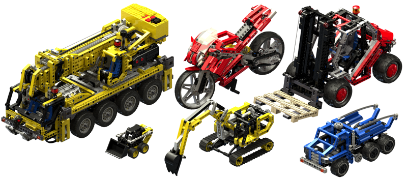 История lego technic (2001-2008) - Моё, LEGO, LEGO technic, Игрушки, История, Гифка, Длиннопост