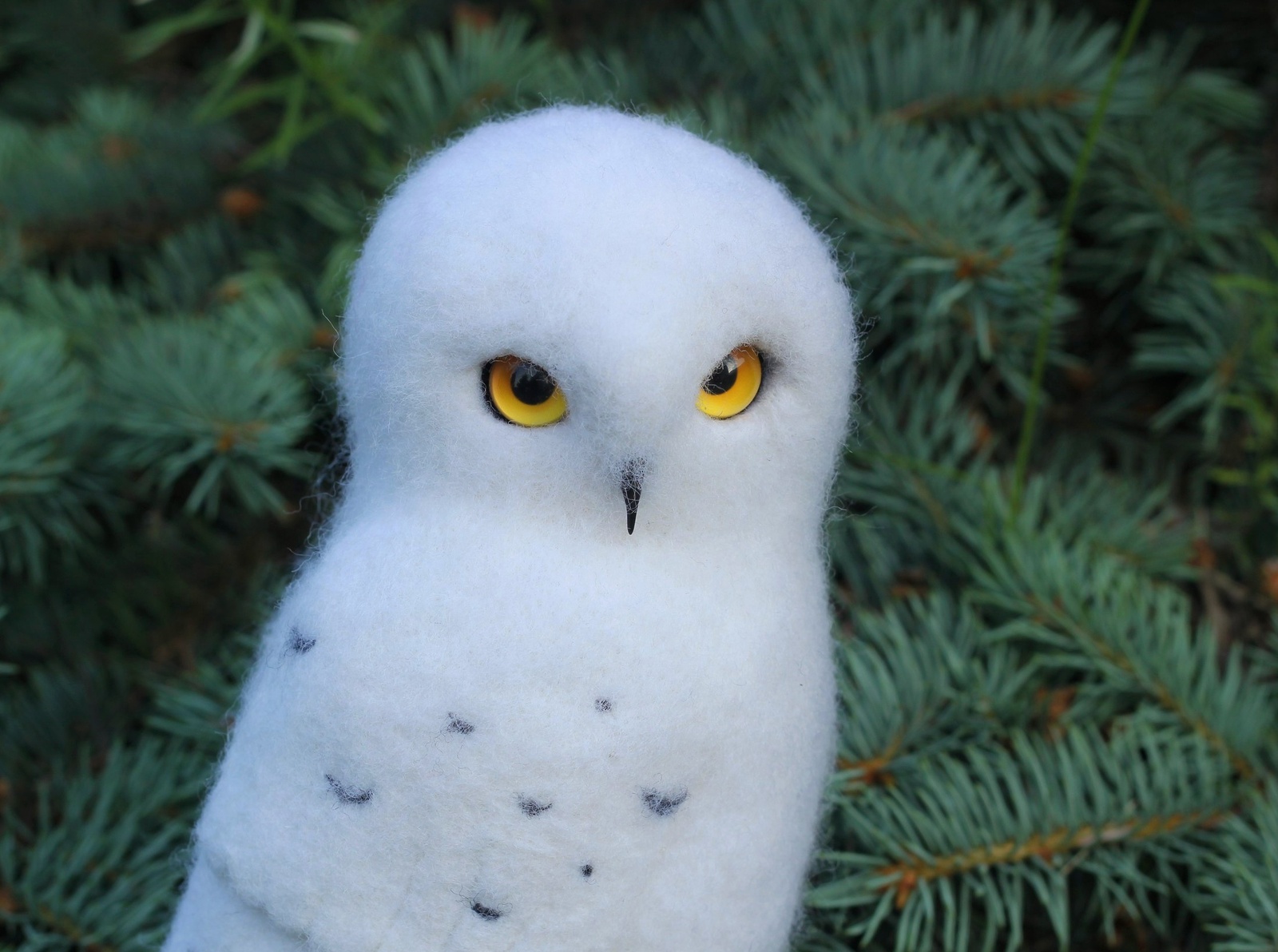 Polar owl - My, Owl, Creation, Harry Potter, Dry felting, Toys, Presents, Hobby, Needlework without process, Longpost