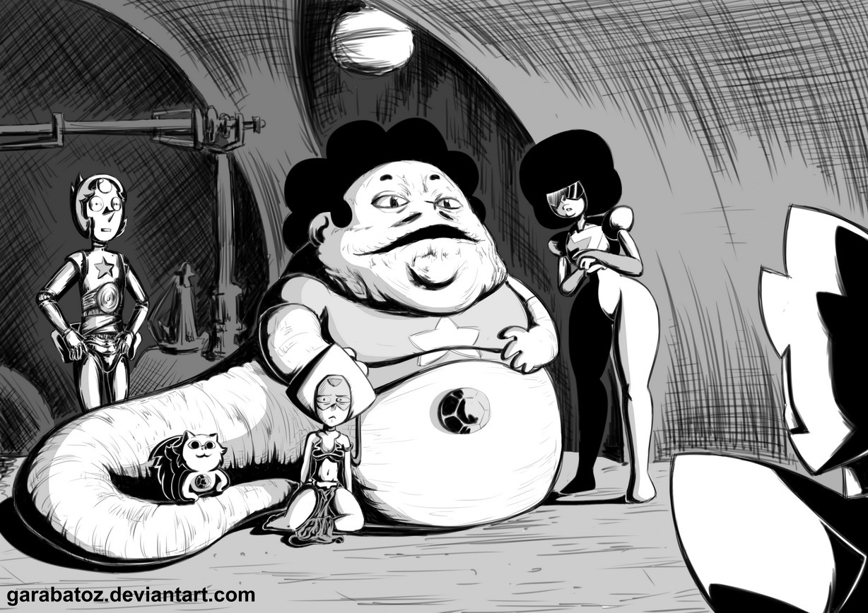 Steven the Hutt - Steven Universe, Star Wars, Crossover, Peridot, Pearl, Garnet, Amethyst, Yellow Diamond, Кроссовер