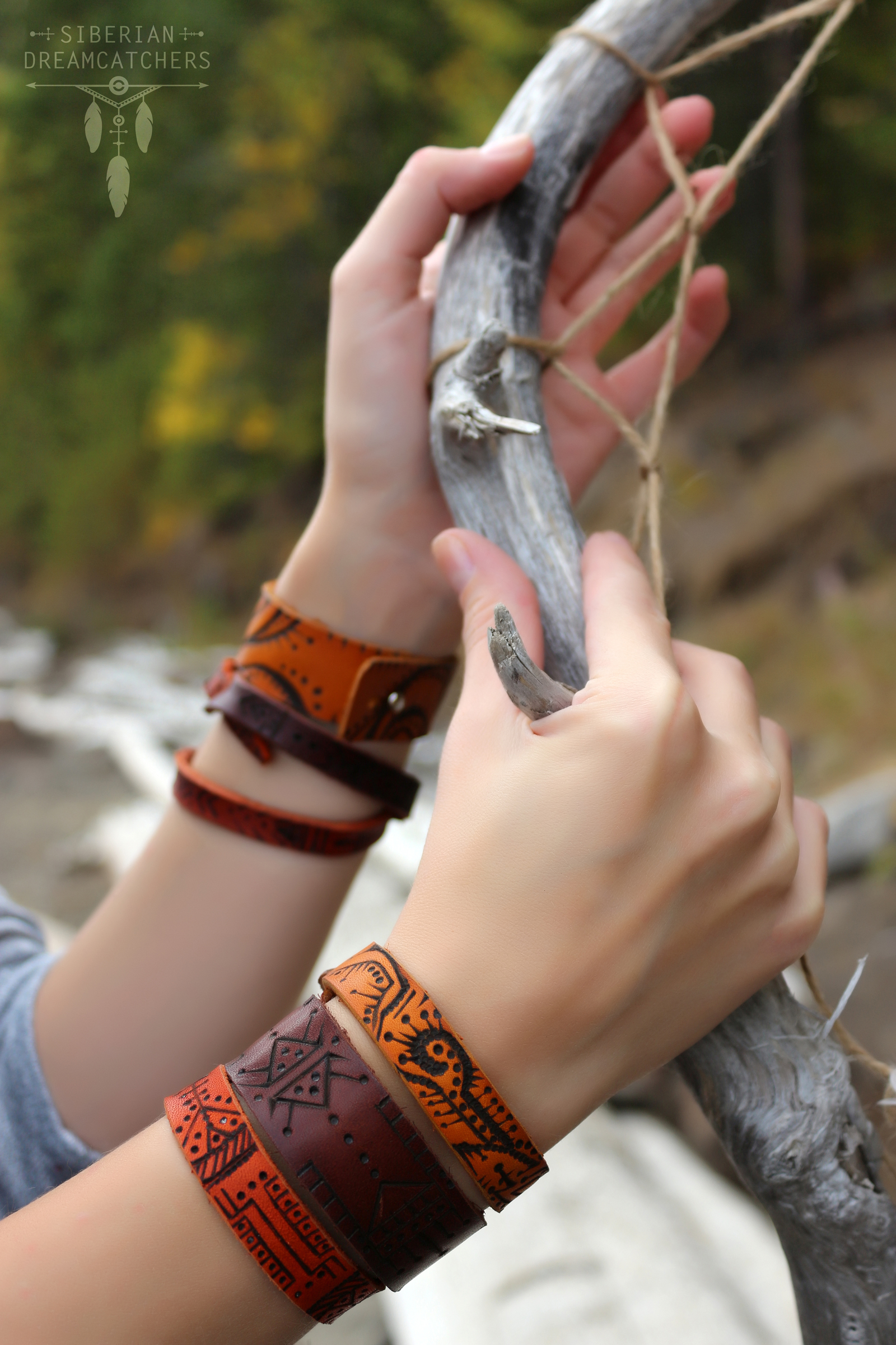 Bracelets made of genuine leather. pyrography technique. - My, Pyrography, Leather craft, Needlework without process, Leather, Leather products, My, Longpost