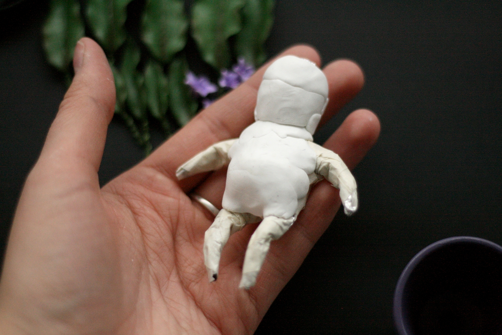 Hand drawn mandrake - My, Polymer clay, Mandrake, Needlework, With your own hands, Needlework with process, Milota, My, Longpost