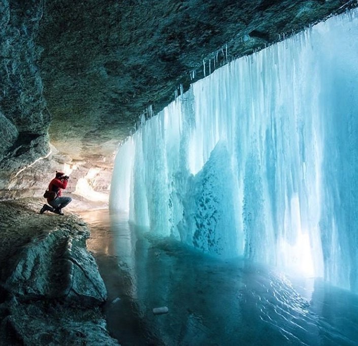 frozen waterfall - Waterfall, Freezing