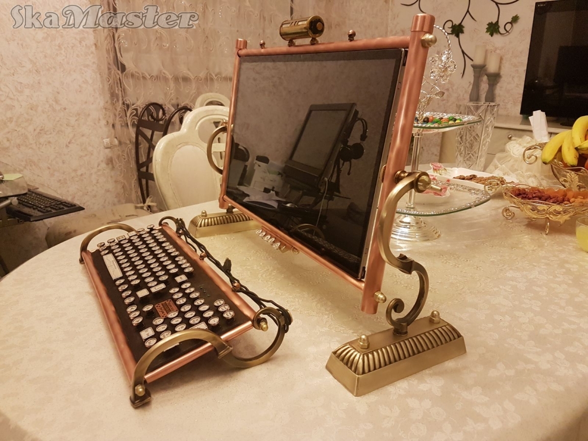 This is my first steampunk computer project. - My, Steampunk, , , , Longpost