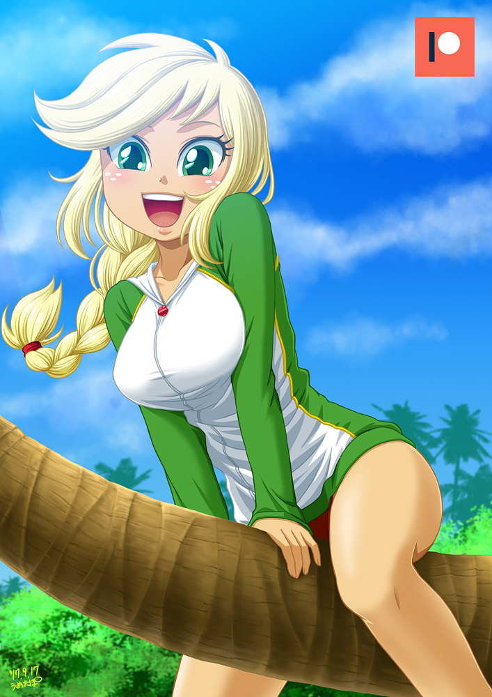 Swimsuits AJ - My Little Pony, Equestria Girls, Applejack, MLP Edge, Uotapo, Длиннопост