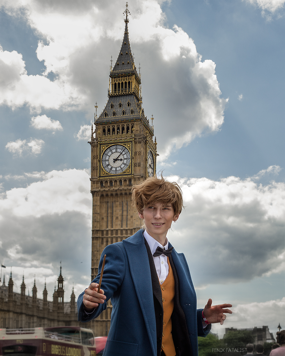 Family cosplay - Newt Scamander - My, Cosplay, Newt Scamander, London, Travels, Russian cosplay, Harry Potter, Fantastic Beasts and Where to Find Them, Longpost